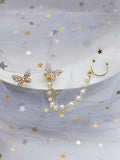 Gold Plated Butterfly Shaped Ear Cuff Earrings