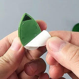 Plant Climbing Wall Fixture Clip Leaf Shape Adhesive Sticker Plant Fixer Binding Clip Invisible Wall Vines Clip Plant, Green Color (Pack of 30)