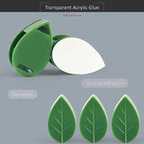 Plant Climbing Wall Fixture Clip Leaf Shape Adhesive Sticker Plant Fixer Binding Clip Invisible Wall Vines Clip Plant, Green Color (Pack of 30)