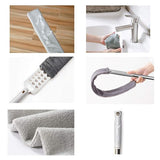 Gap Dust Brush for Cleaning Under Appliances | Retractable Long Handle 31-60 Inches | Washable Feather Duster for Sofa, Bed, and Hard-to-Reach Areas
