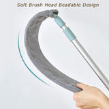 Gap Dust Brush for Cleaning Under Appliances | Retractable Long Handle 31-60 Inches | Washable Feather Duster for Sofa, Bed, and Hard-to-Reach Areas