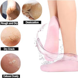 Moisturising Socks for Women Dry Cracked Feet, Women Foot Spa Pedicure Silicone Socks