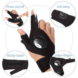 LED Flashlight Gloves for Men – Ideal Gift for Handy Work, Nighttime Adventures, and More (1 Pair)