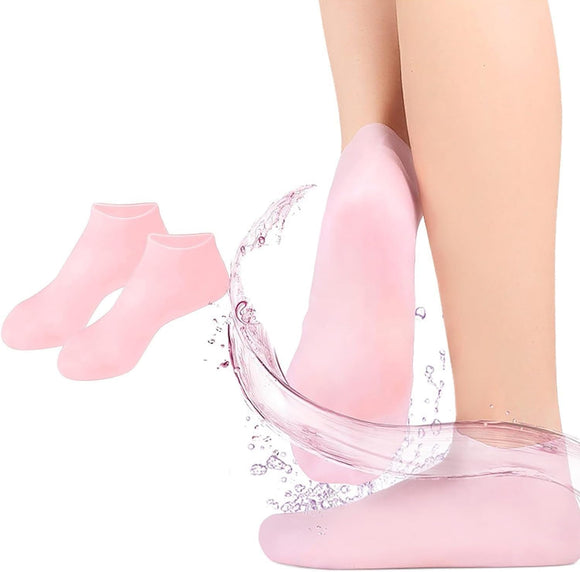 Moisturising Socks for Women Dry Cracked Feet, Women Foot Spa Pedicure Silicone Socks
