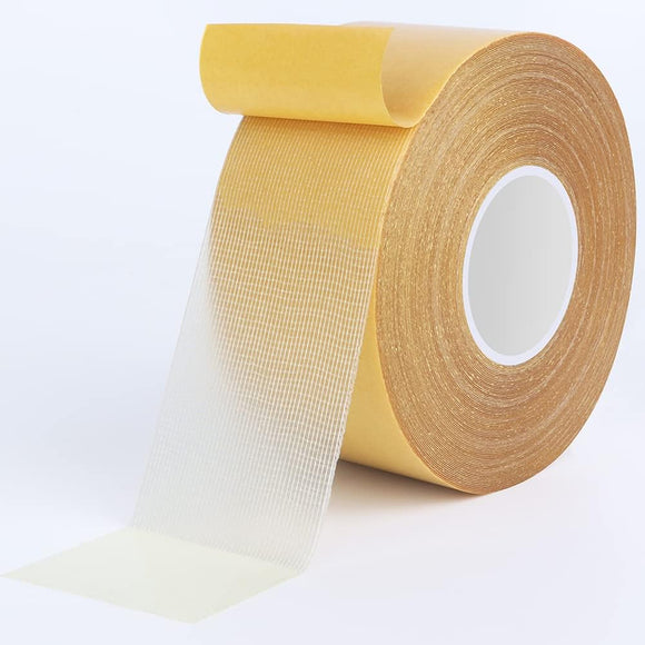 Double Sided Carpet Tape With Multifunctional Fabric Heavy Duty Tape for Carpets Rugs and Clothing And Non Slip Waterproof High Adhesive Strength Mesh Tape(3 CM, 20M)