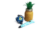 Printing Pen with Display - Includes 3D Pen, 3 Starter Colors of PLA Filament, Stencil Book + Project Guide, and Charger