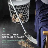Gap Dust Brush for Cleaning Under Appliances | Retractable Long Handle 31-60 Inches | Washable Feather Duster for Sofa, Bed, and Hard-to-Reach Areas