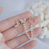 Gold Plated Butterfly Shaped Ear Cuff Earrings