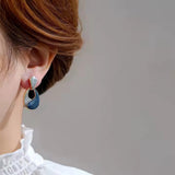 Waterdrop Earring Korean Earrings For Girls Women Stainless Steel Drops & Danglers