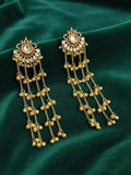 Kashmiri Earrings in Golden Color with Drop Dangle Earrings for Women & Girls Alloy Drops & Danglers