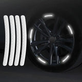 Reflective Wheel Rim Waning Safety Sticker for Car, Bike 15 mm x 0.3 m Reflective Tape  (Pack of 20)