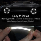 Reflective Wheel Rim Waning Safety Sticker for Car, Bike 15 mm x 0.3 m Reflective Tape  (Pack of 20)