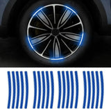 Reflective Wheel Rim Waning Safety Sticker for Car, Bike 15 mm x 0.3 m Reflective Tape  (Pack of 20)