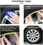 Reflective Wheel Rim Waning Safety Sticker for Car, Bike 15 mm x 0.3 m Reflective Tape  (Pack of 20)