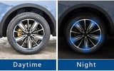 Reflective Wheel Rim Waning Safety Sticker for Car, Bike 15 mm x 0.3 m Reflective Tape  (Pack of 20)