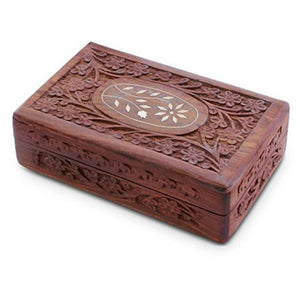 Wooden Handcarved Storage Box