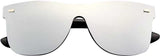 Denlox Retro Square Sunglasses(50) - Mirrored, Gradient, UV Protection Wayfarer For Men & Women