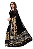 Saiyal Black Georgette Saree with Blouse Piece