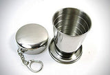 Portable Folding Stainless Steel Travel Camping Water Mug Cup Glass