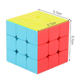 3X3 High Speed Sticker Less Magic Rubik's Cube Puzzle