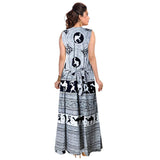 Camela Indian Cotton Jaipuri Printed Maxi Dress For Women