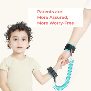 Anti Lost Wristband with Lock Toddler Child Safety Wrist Strap Rope Leash Hand Belt, Anti Lost Rope Walking Link Harness for Kids