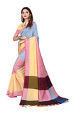 Rainbow Soft Cotton & Silk Saree For Women Banarasi Saree