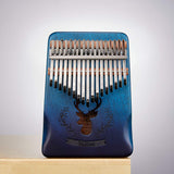 Kalimba - Musical Instrument - 17 keys (Wooden-Blue-Deer)