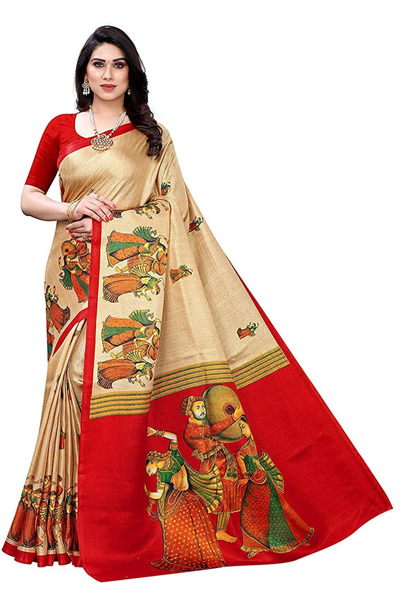 Women Cultural Art Silk Saree