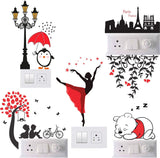 Vinyl Wall Stickers - For Refrigerator, Switch Boards & Doors