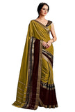 Mustard Belgiri Cotton-Silk Saree with Blouse Piece