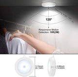 DENLOX Motion Sensor Light, Battery Operated LED Nightlight, Wireless Sensor Wall Light for Hallway, Wardrobe, Basement, Cupboard, Garage etc., (Pack of 1, Cold Light)