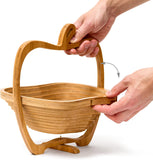 Wooden Foldable Fruit Basket