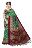 Litchi Silk Saree with Blouse Piece , 6mtr