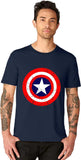 Captain America Shield Navy Blue T-Shirt