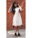 Summer White Casual Wear Kurti Fashion