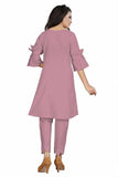 Women's Cotton Readymade Salwar Suit - with Beads