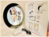 Magic Mirror Photo Frame with LED Light For Couple Gifting