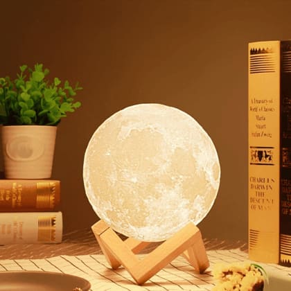 Realistic Moon Lamp - 16 Colors (Changeable Sensor) with Remote