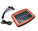 Solar Phone Charger - 5 Output Pins For Travel