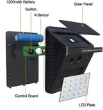 LED Solar Wall Light - Motion Sensor | Wireless | Waterproof