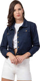 Stylish Women's Jacket Solid Button Closure